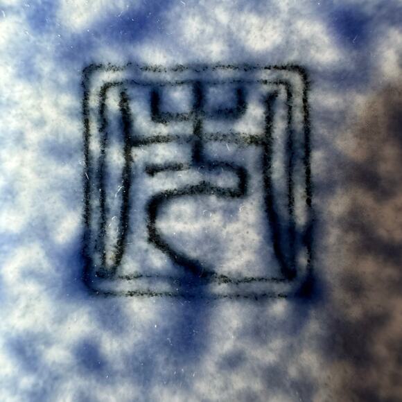 2 Tokyo Design Studio Aisai Seigaiha Curved Sushi Plates Japan Waves Blue Sea - Picture 6 of 9